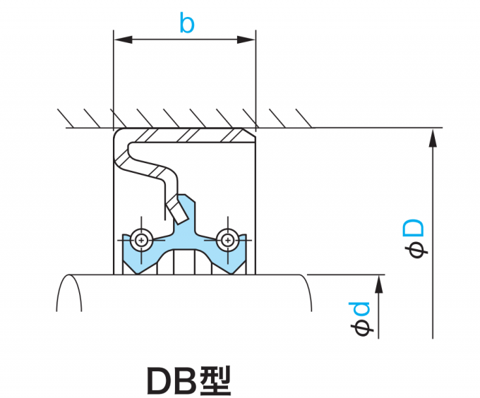 Excavator Vertical Shaft Skeleton Seal DB 115*145*22 1514522 AW4287